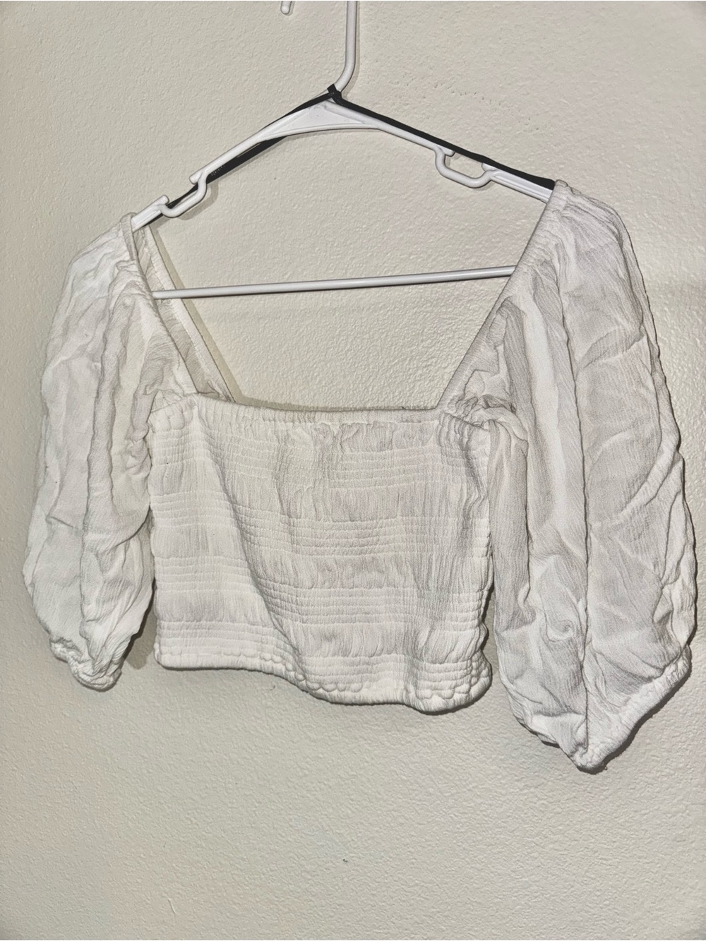 Forever 21 Boho white crop top